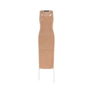 Andrea Adamo Women Biscuit In Stretch Mesh Dress